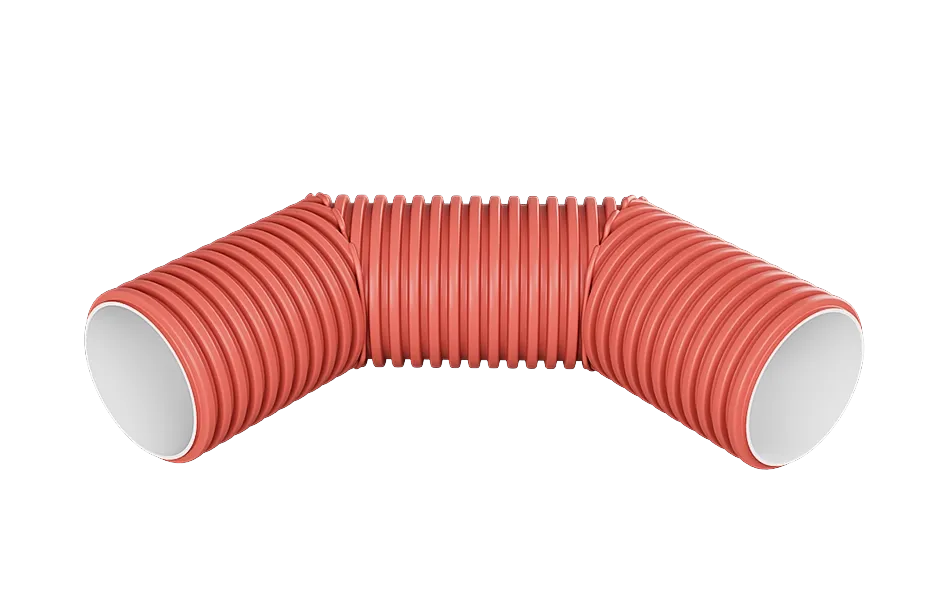 Отводы гофрированные (ПП) 90 градусов